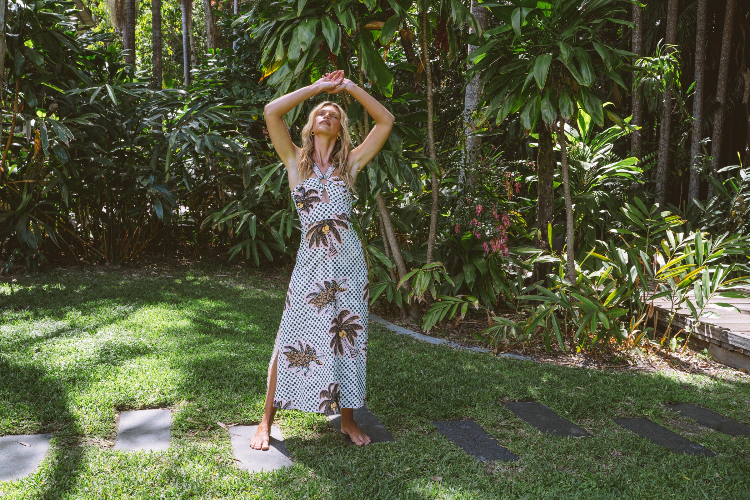 Paradise Palm Enso Dress