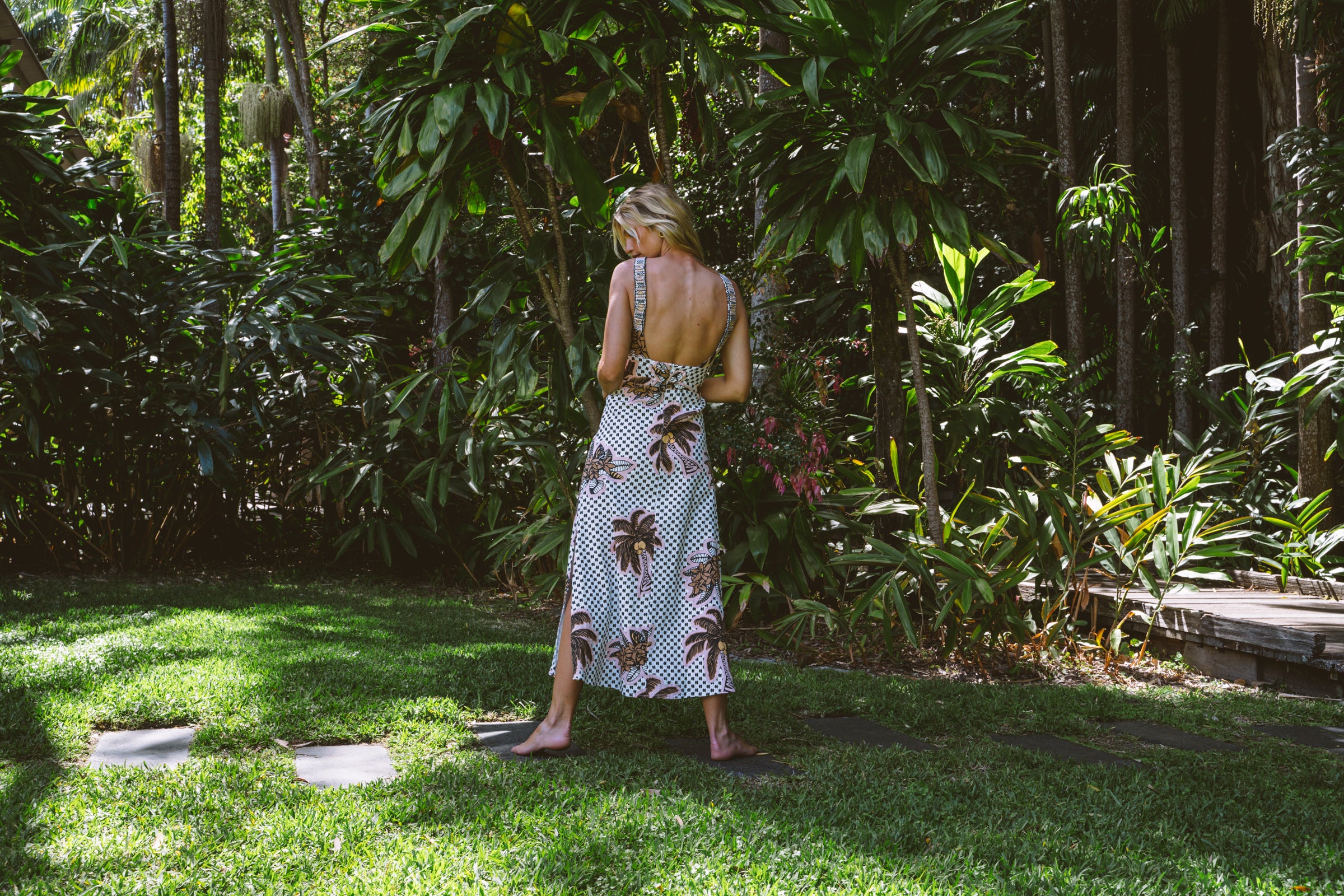 Paradise Palm Enso Dress