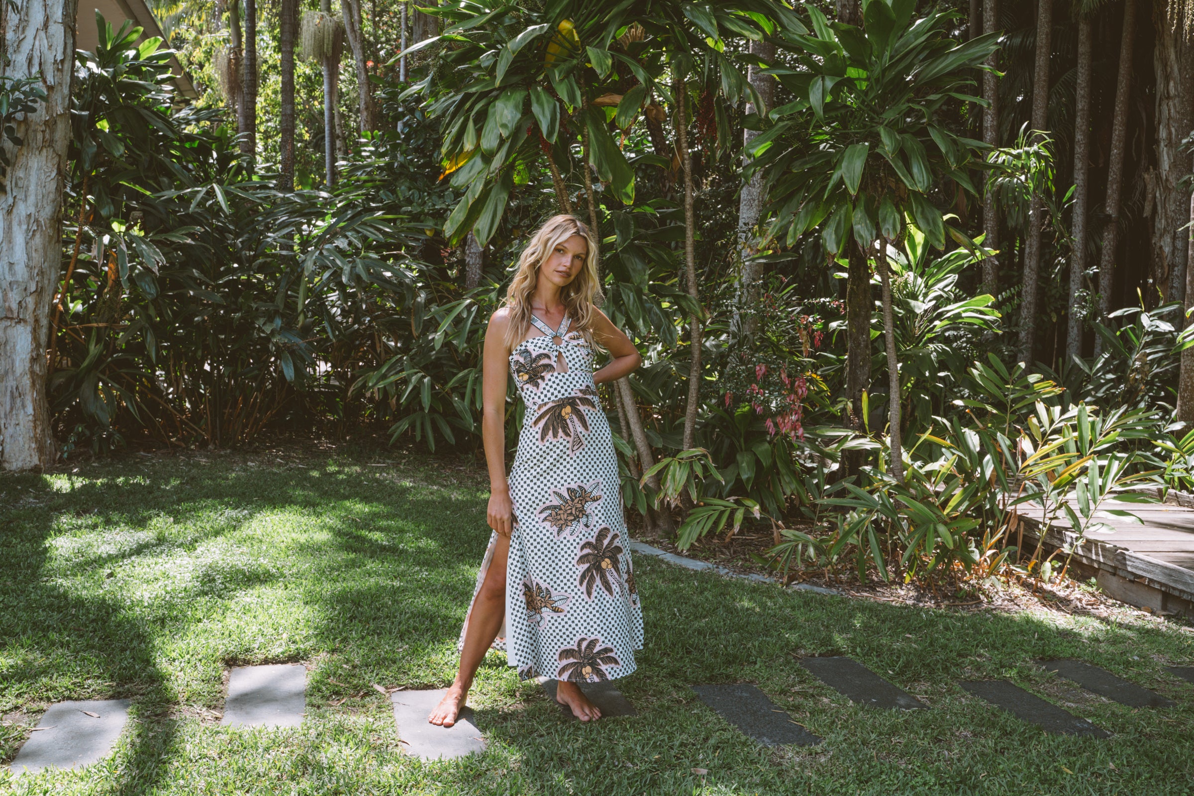 Paradise Palm Enso Dress