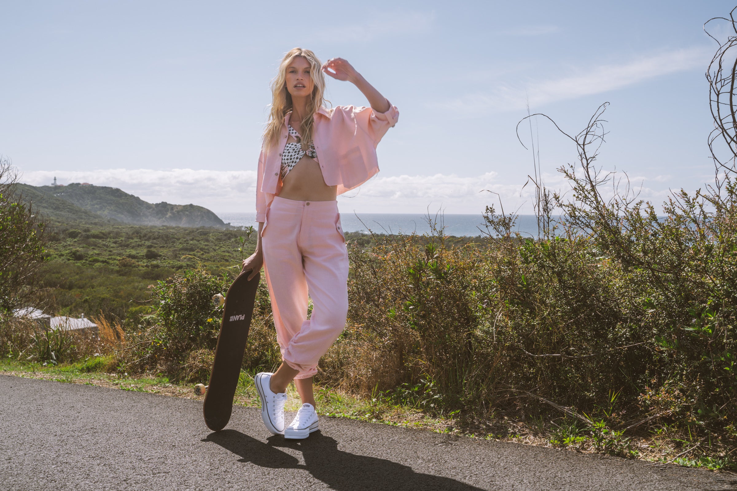 Solana Parachute Top - Rose
