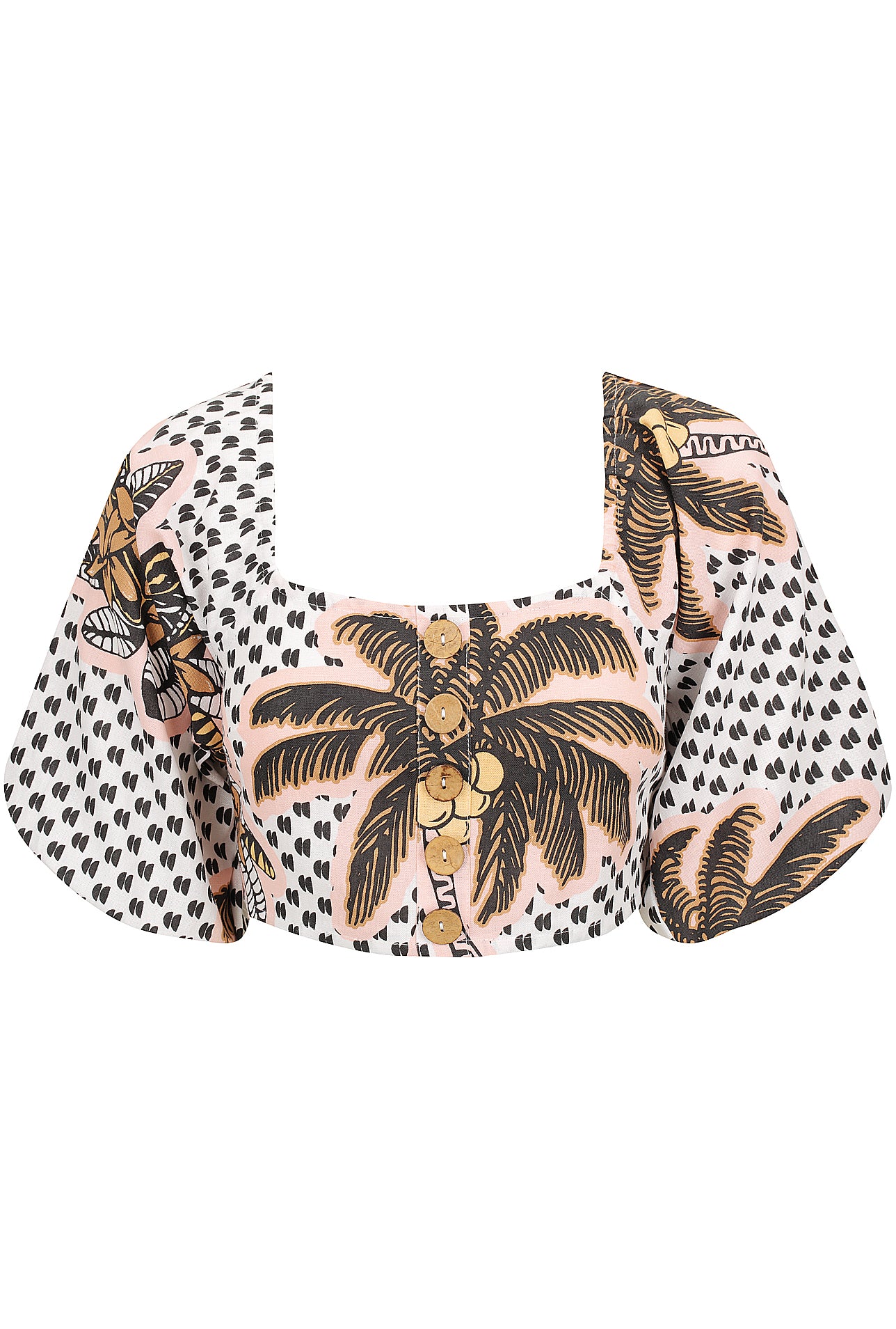 Paradise Palm Bodice Top