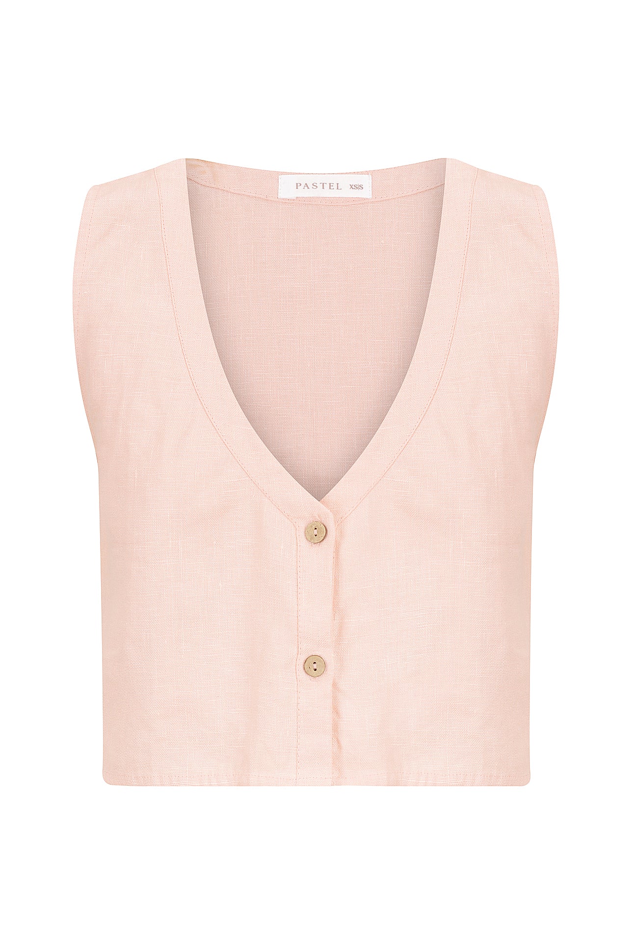 Solana Vest Top - Rose
