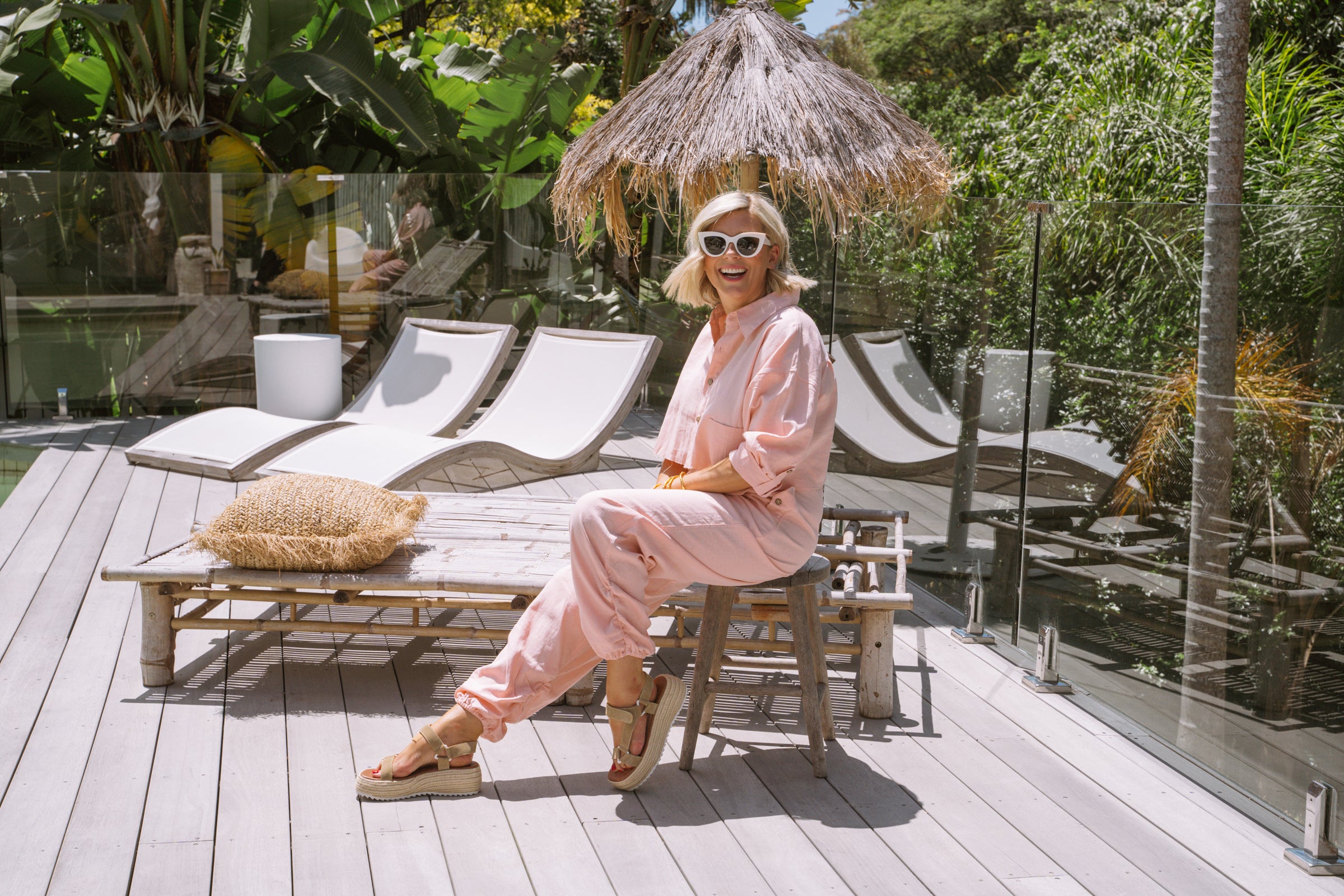 Solana Parachute Top - Rose