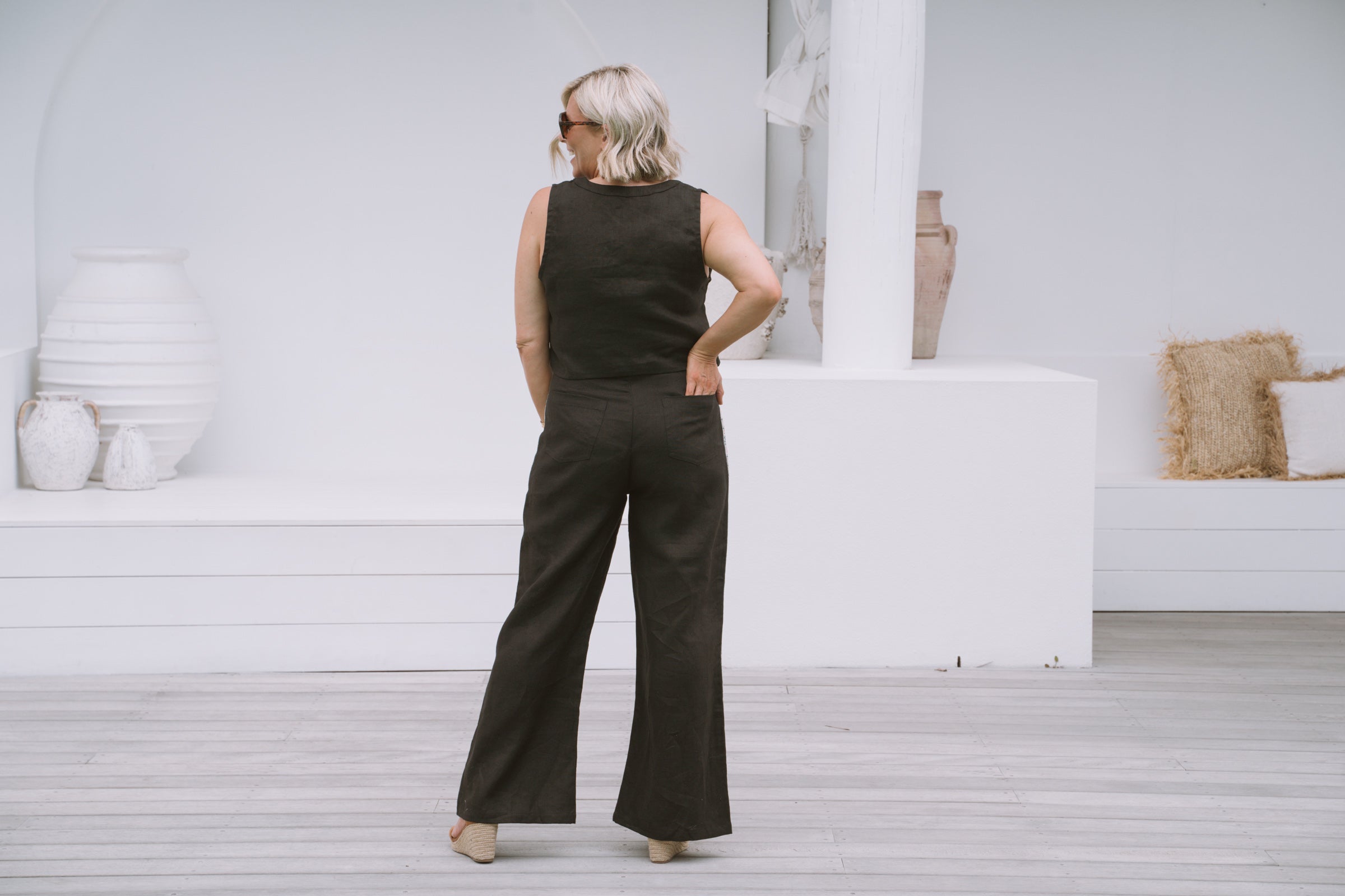 Blazing Border Pant - Black