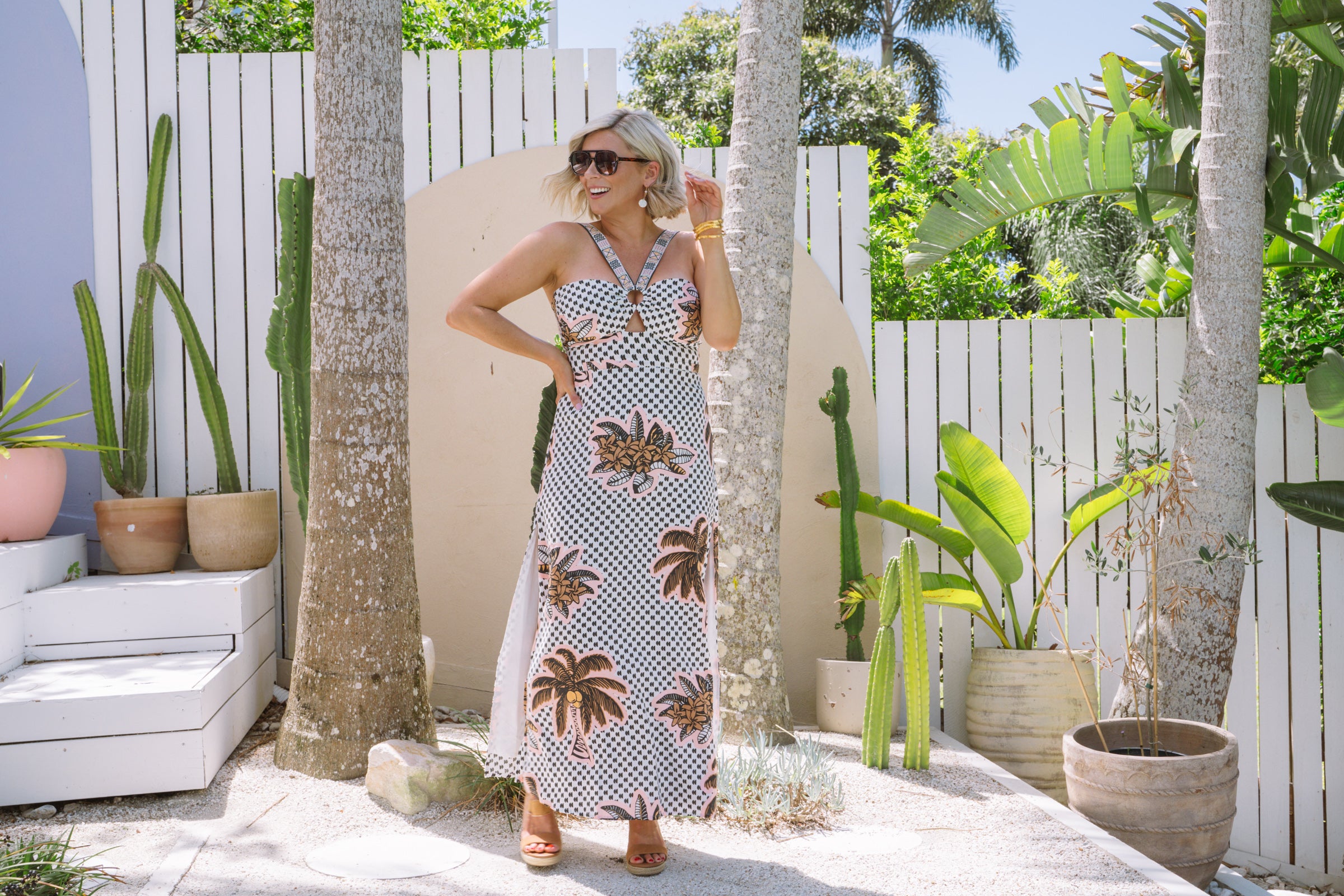 Paradise Palm Enso Dress