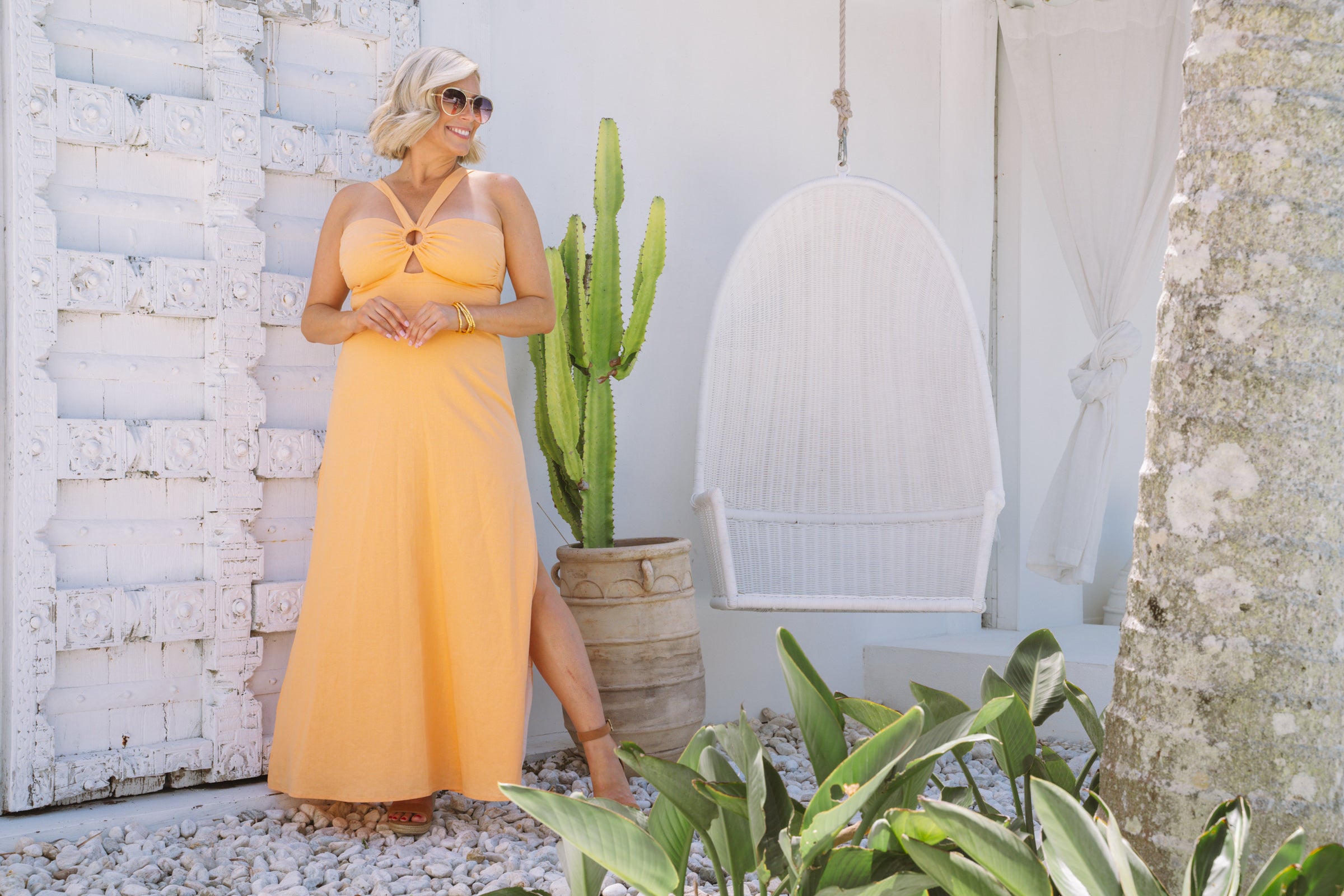 Solana Enso Dress - Melon