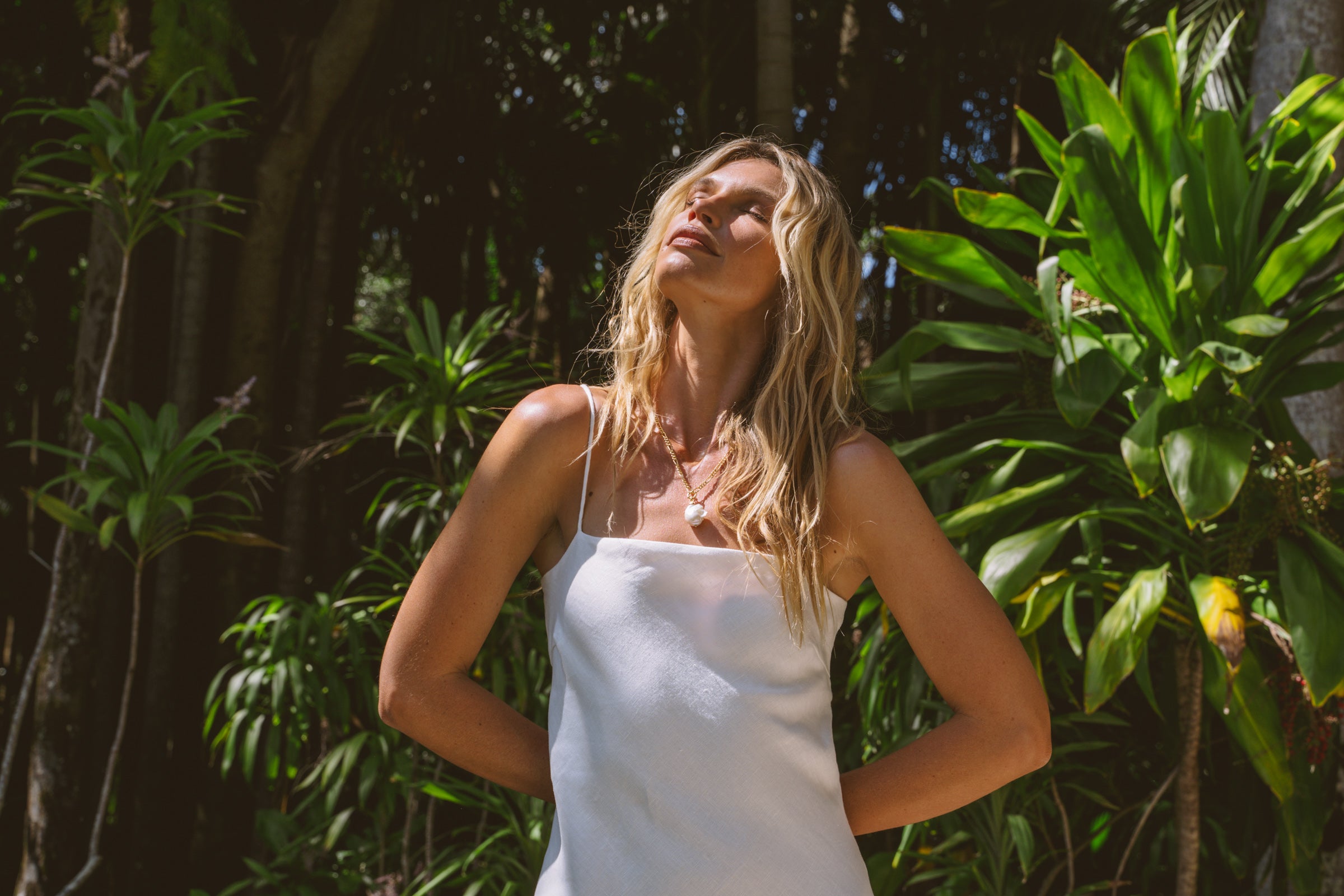 Solana Tie Back Dress - Ivory