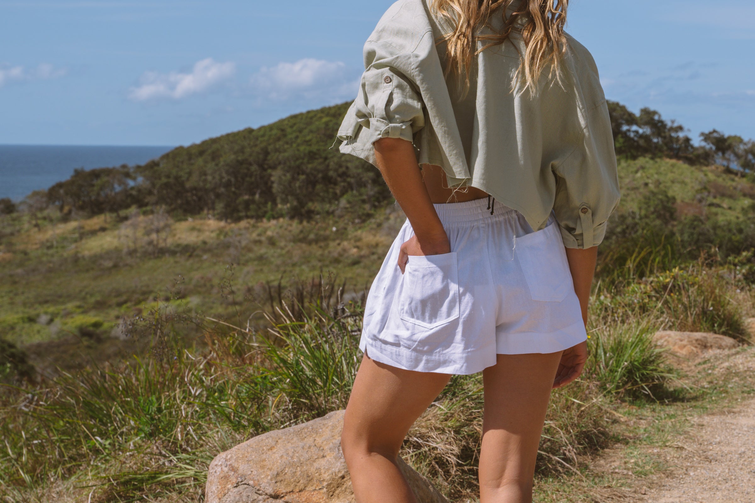 Solana Shorts - White
